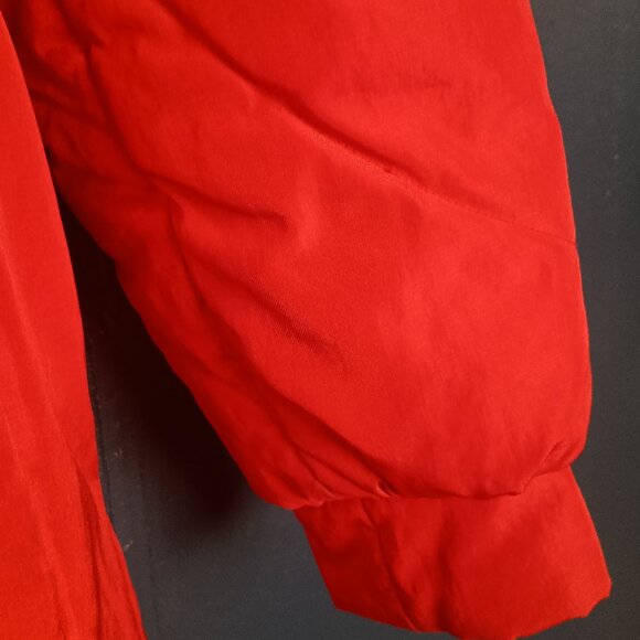 90's J.Gallery- Full-Length Red Puffer Coat- Size Medium - Picture 5 of 10